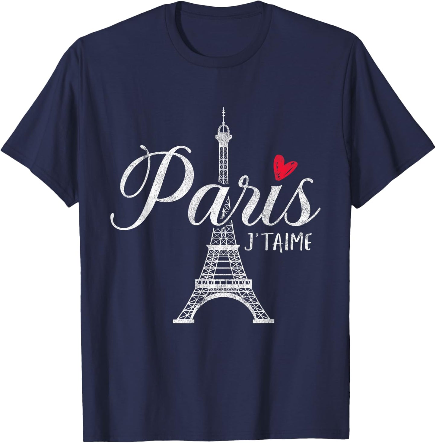 Paris Eiffel Tower Men Women Children France French Nice T-Shirt - T-Shirt | Navy