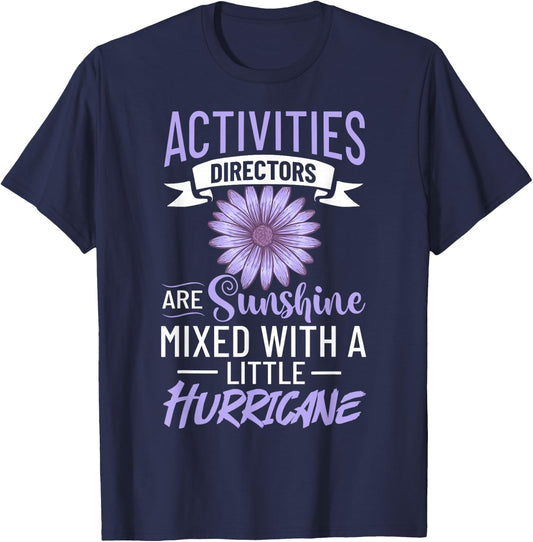 Activity Director Assistant Ideas Activities Planner T-Shirt - T-Shirt | Navy