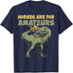T-Rex Cowboy Rider "Horses Are For Amateurs" Funny Dino T-Shirt - T-Shirt | Navy