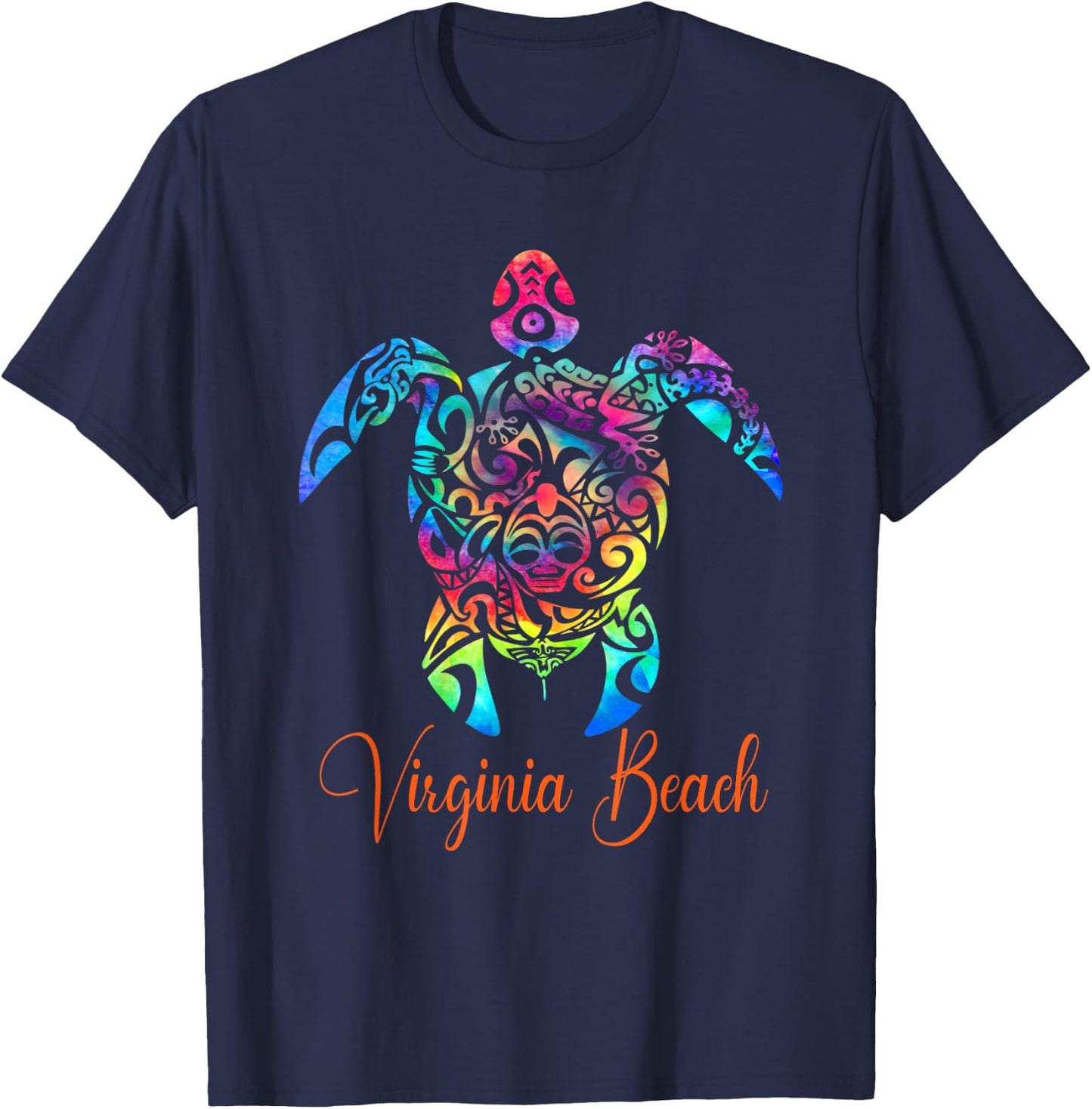 Virginia Beach Sea Turtle Family Vacation Summer 2026 T-Shirt - T-Shirt | Navy