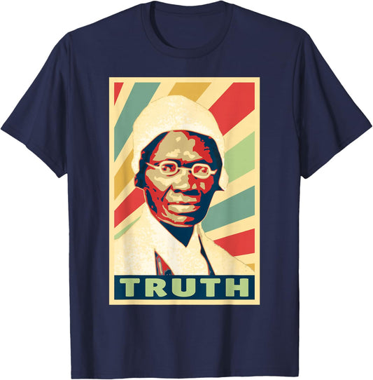 Sojourner Truth Vintage Colors T-Shirt - T-Shirt | Navy