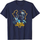 Black Lightning Vigilante Super Hero Lightning Logo Poster T-Shirt - T-Shirt | Navy