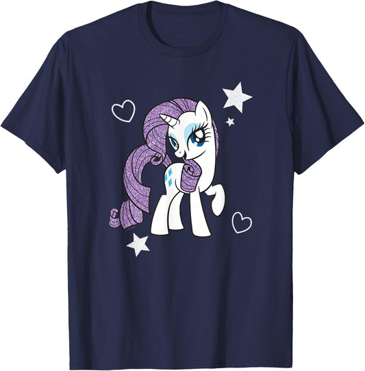 My Little Pony: Friendship Is Magic Rarity Coquette Portrait T-Shirt - T-Shirt | Navy