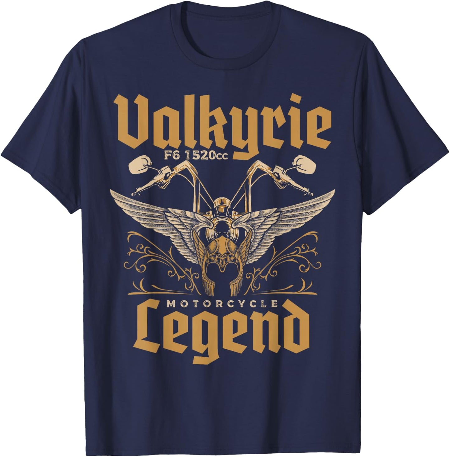 Motorcycle Mechanic Outlaw Biker T-Shirt - T-Shirt | Navy
