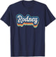 Rodney First Name Boy Vintage Style 70s 80s Personalized T-Shirt - T-Shirt | Navy