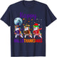 Happy Hallothanksmas Dabbing Unicorn Halloween Thanksgiving T-Shirt - T-Shirt | Navy