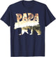Papa Bear Forest Lake Mountain Scene Outdoors Father's Day T-Shirt - T-Shirt | Navy