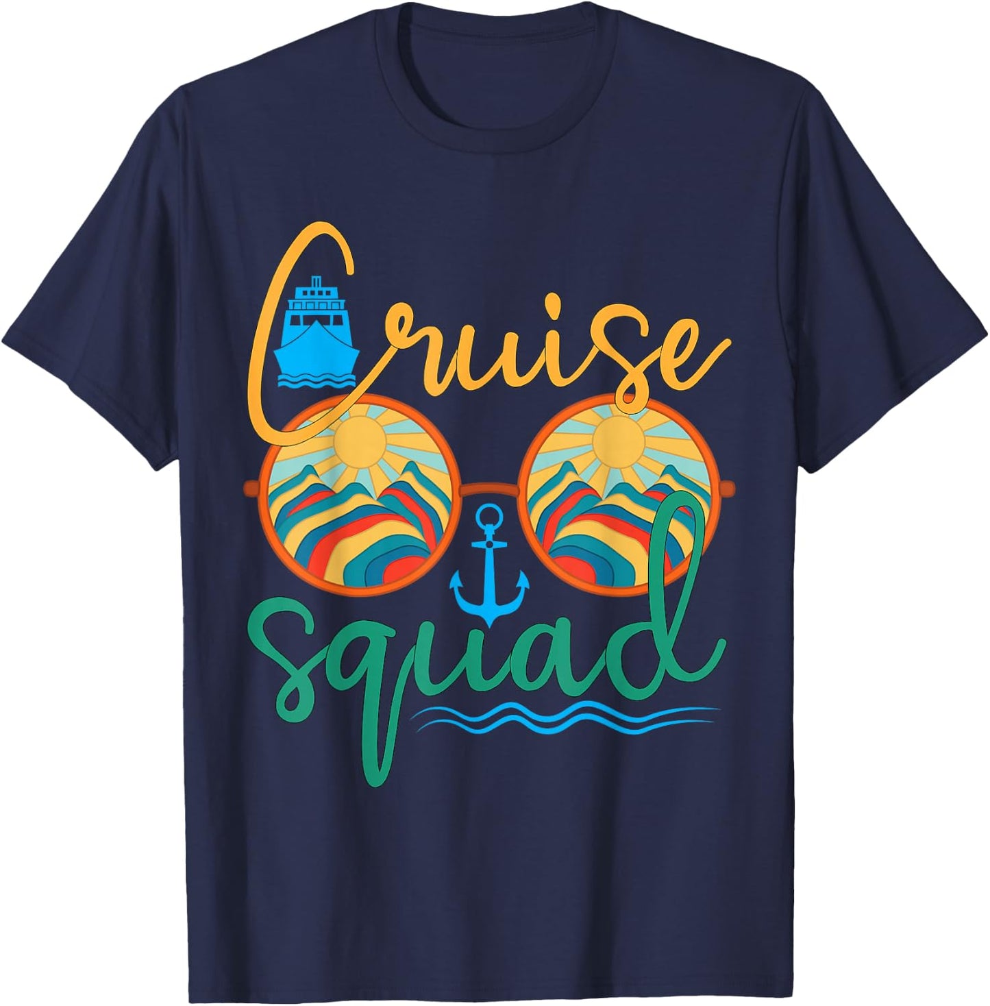 Cruise Squad 2025 Family Vacation Beach Matching Groupe T-Shirt - T-Shirt | Navy