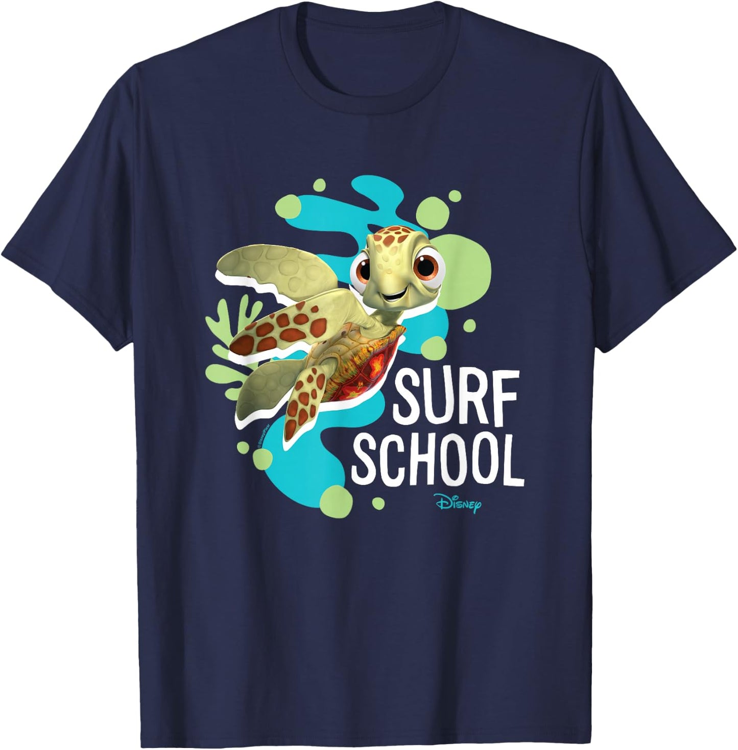 Finding Nemo - Squirt Turtle Surf School T-Shirt - T-Shirt | Navy