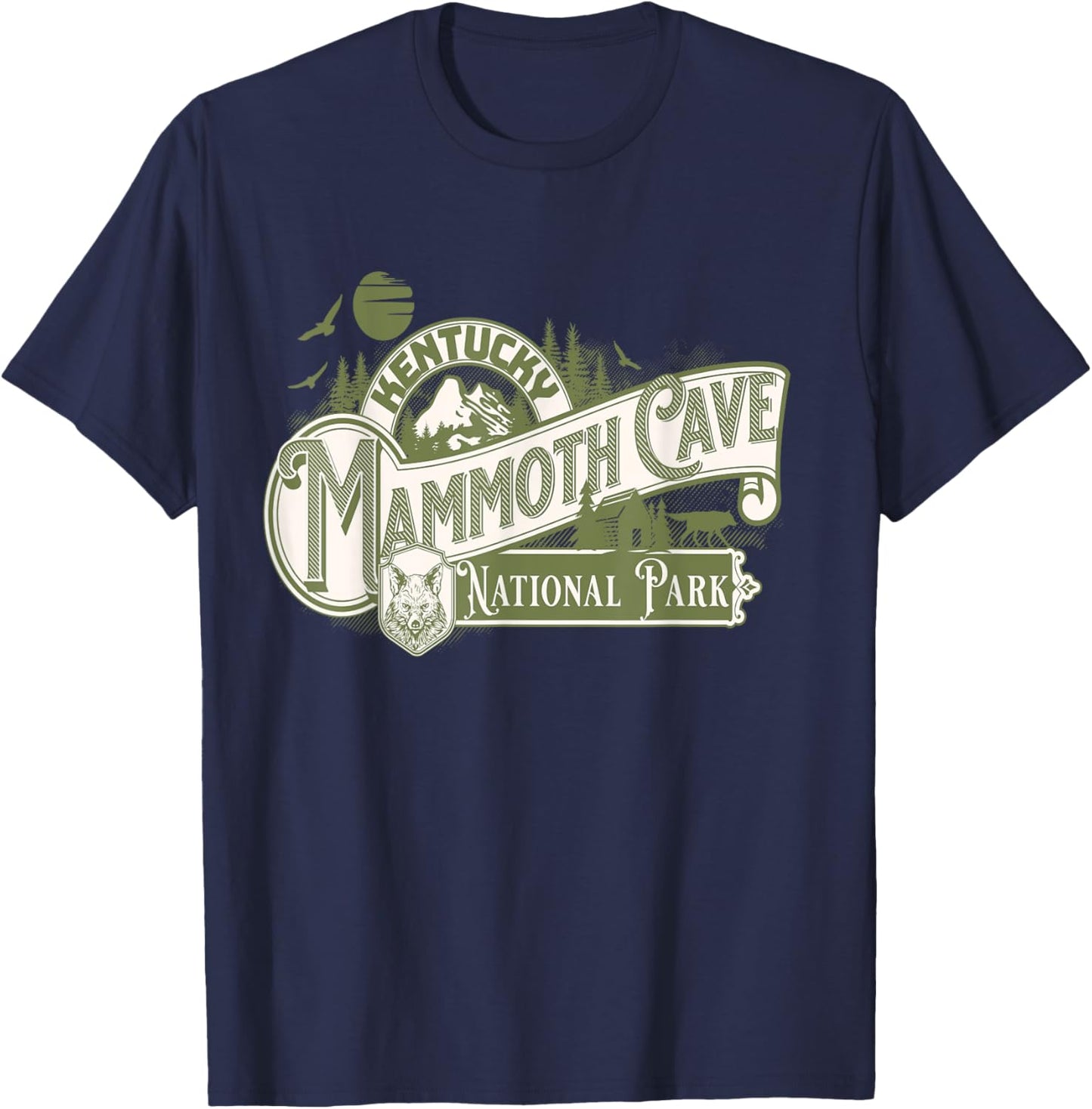 Mammoth Cave National Park Scenic Trail Explorer Hiking T-Shirt - T-Shirt | Navy