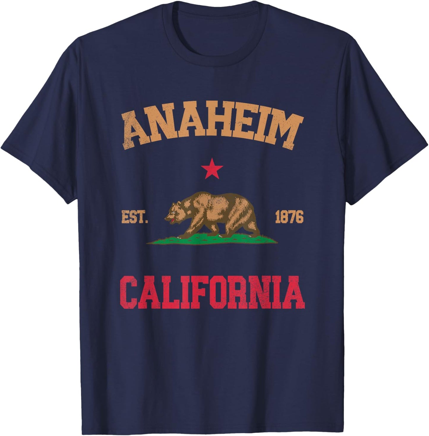 Anaheim California T-Shirt - T-Shirt | Navy
