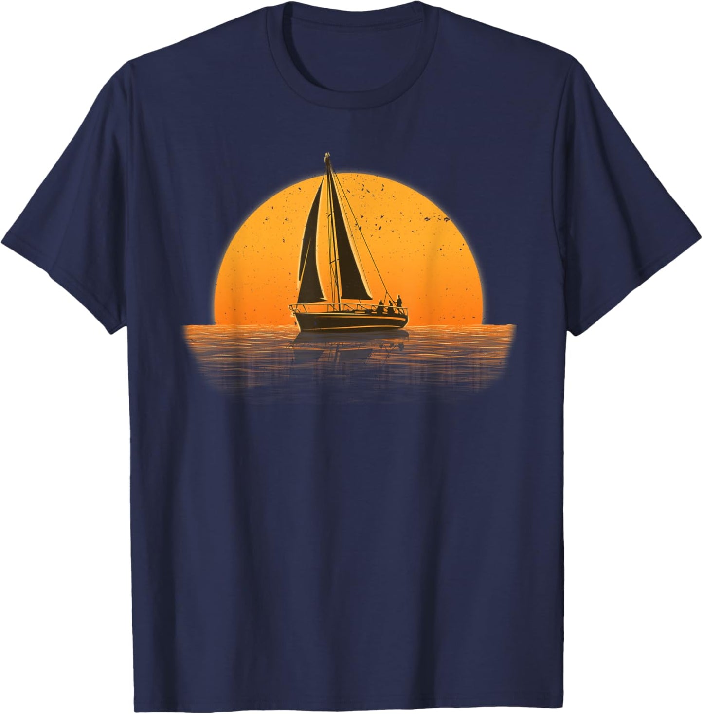 Cute Sailing Design Women Sailboat Sail Sailing Ship T-Shirt - T-Shirt | Navy