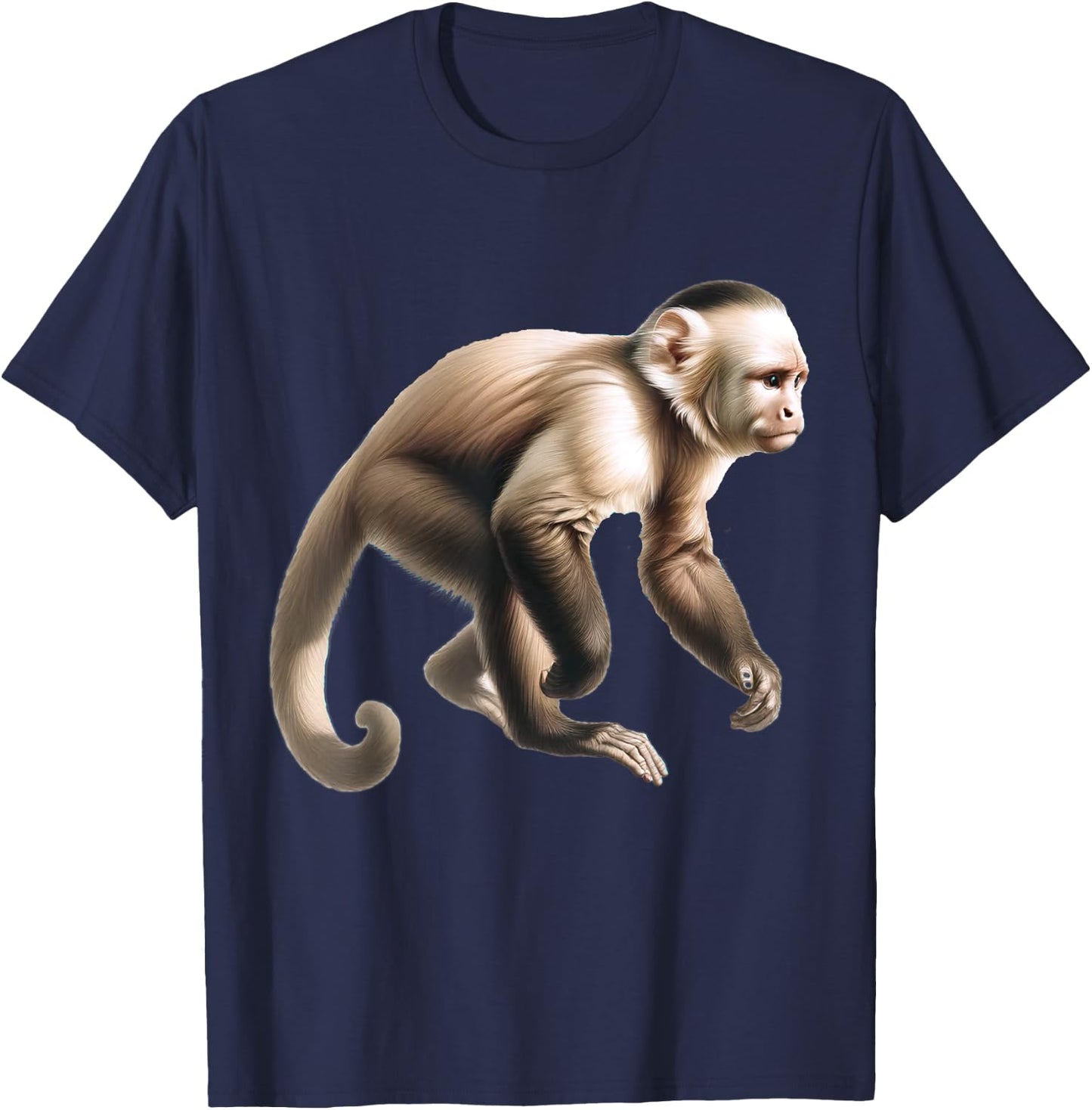Capuchin Monkey T-Shirt - T-Shirt | Navy