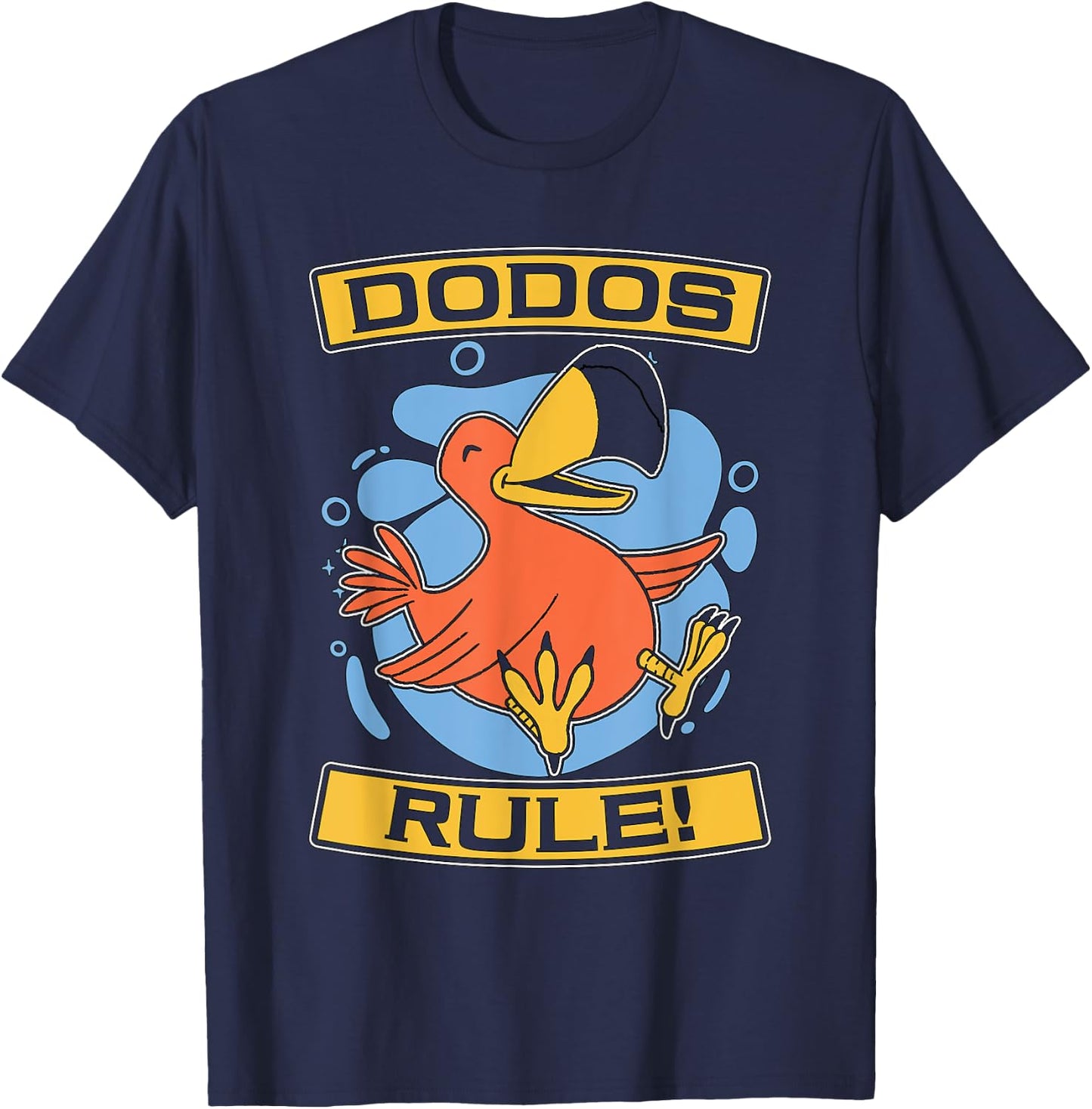 Dodos Rule Flightless Extinct Bird Ornithologist Dodo Bird T-Shirt - T-Shirt | Navy