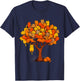 Cat Tree Funny Animal Plant Pet Lover T-Shirt - T-Shirt | Navy