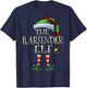 Bartender Elf Shirt Matching Family Bartender Christmas Elf T-Shirt - T-Shirt | Navy