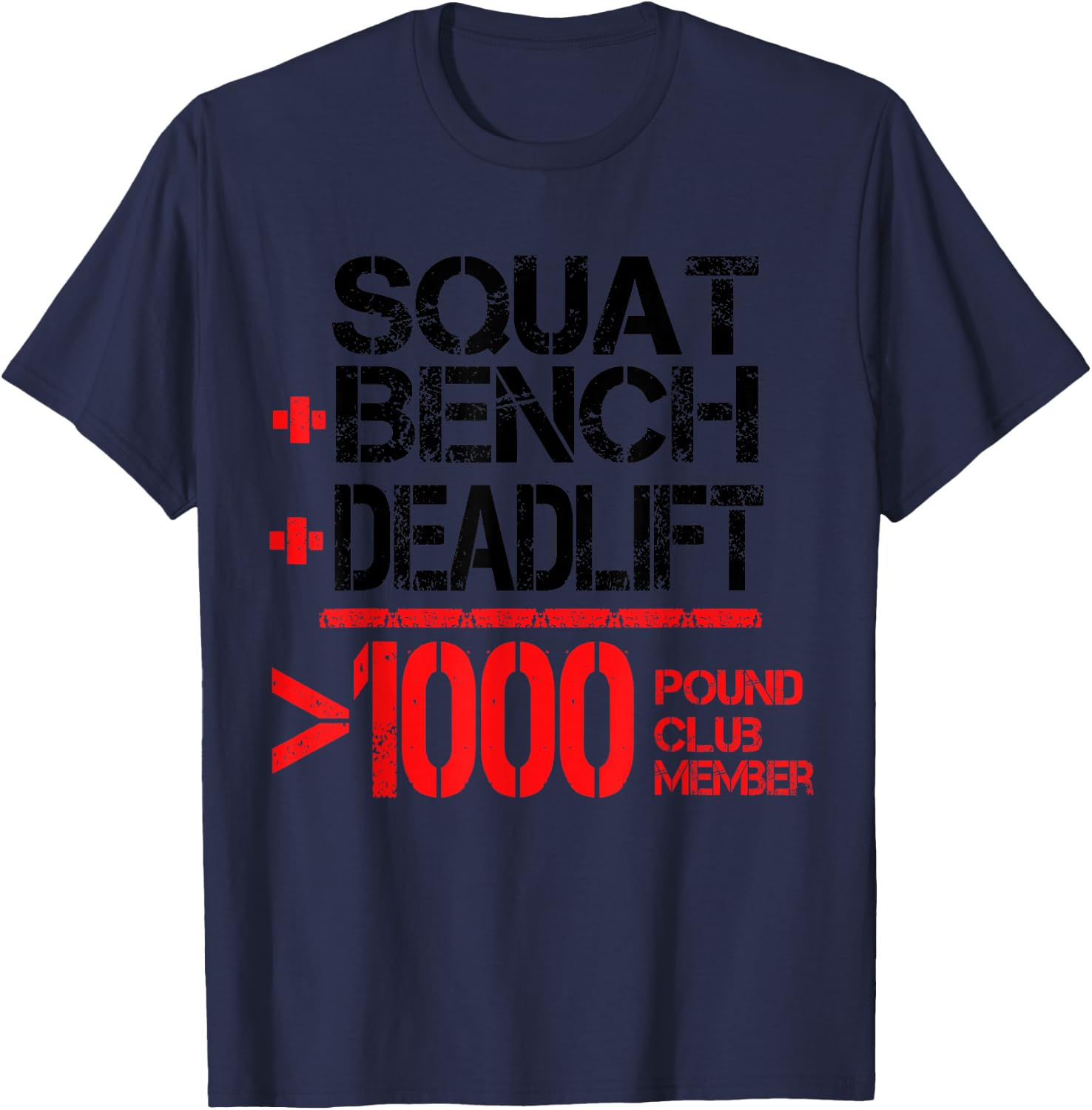 1000 Pound Club T-Shirt - T-Shirt | Navy