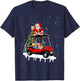 Funny Golfing Christmas Holiday Golf Cart Santa Xmas T-Shirt - T-Shirt | Navy