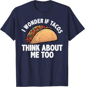 Cool Taco Art Women Tacos Mexican Food Fiesta Humor T-Shirt - T-Shirt | Navy