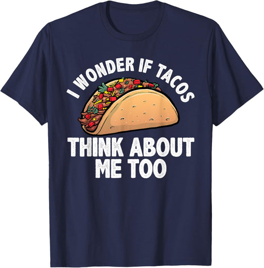 Cool Taco Art Women Tacos Mexican Food Fiesta Humor T-Shirt - T-Shirt | Navy