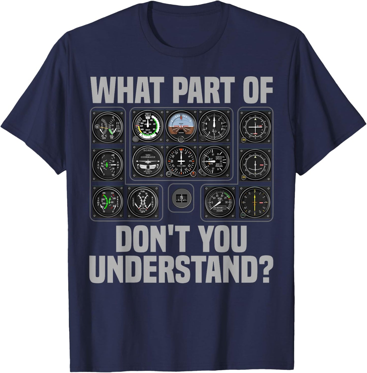 Funny Pilot Design Women Airplane Airline Pilot T-Shirt - T-Shirt | Navy