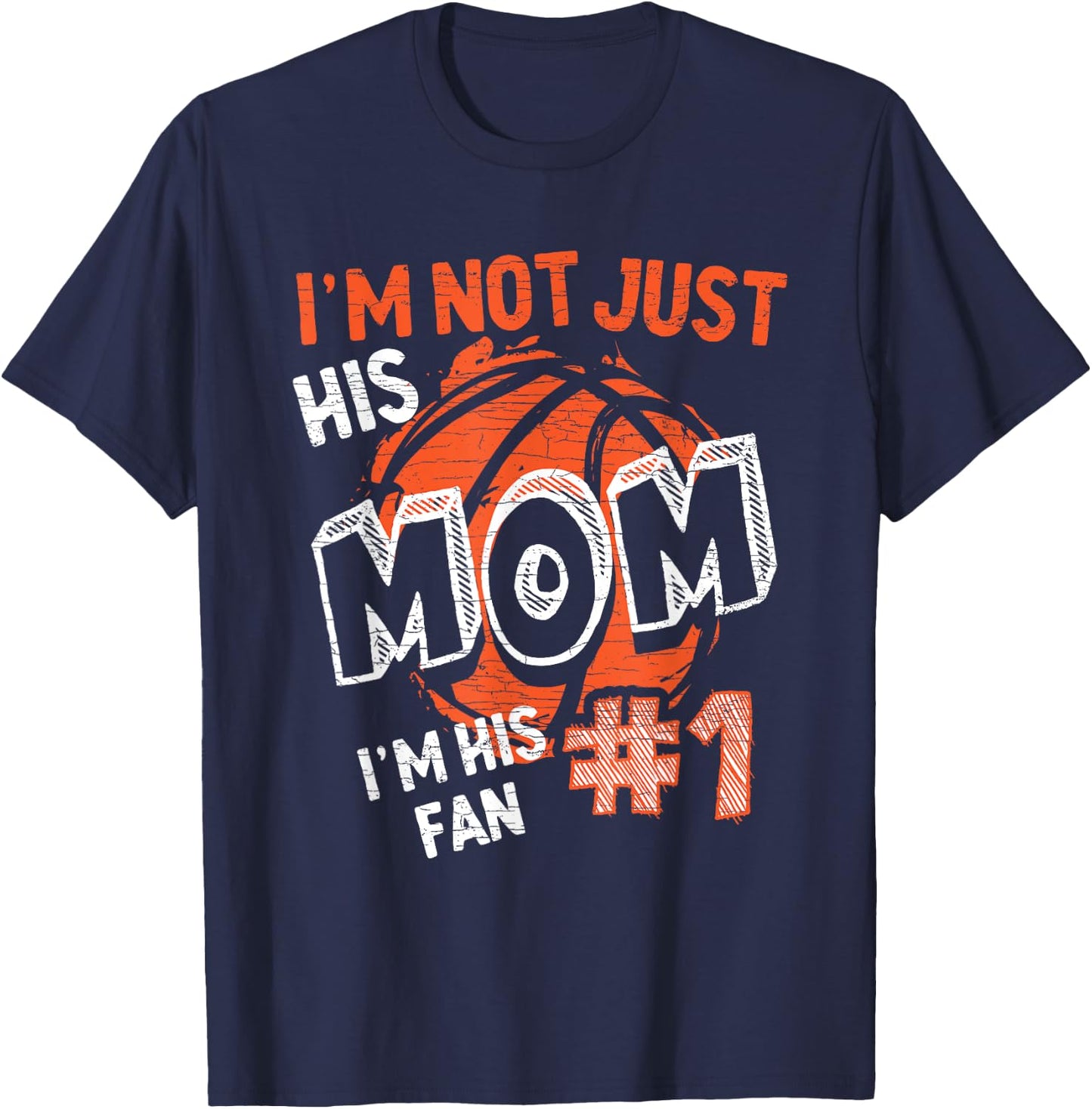 Mom Basketball Player T-Shirt - T-Shirt | Navy