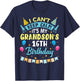 I Can't Keep Calm It's My Grandson's 16th Birthday Happy Him T-Shirt - T-Shirt | Navy