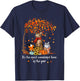 It's The Most Wonderful Time Of The Year Family Cats Autumn T-Shirt - T-Shirt | Navy