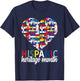 Hispanic Heritage Month All Countries Flags Heart Men Women T-Shirt - T-Shirt | Navy