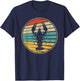 Retro Style Vintage Sea Crawfish Lobster Silhouette 60s 70s T-Shirt - T-Shirt | Navy