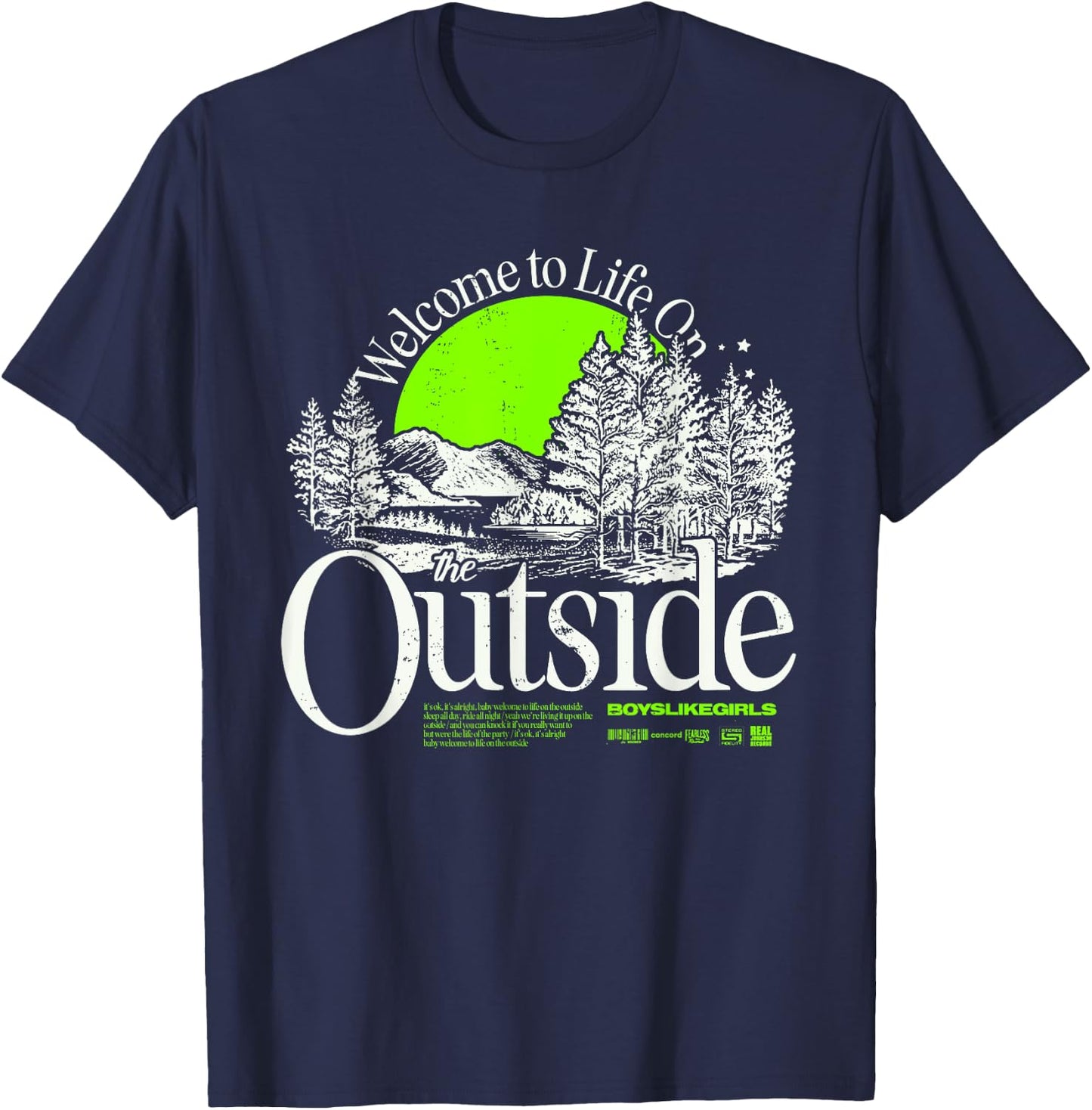 Boys Like Girls - the Outside T-Shirt - T-Shirt | Navy