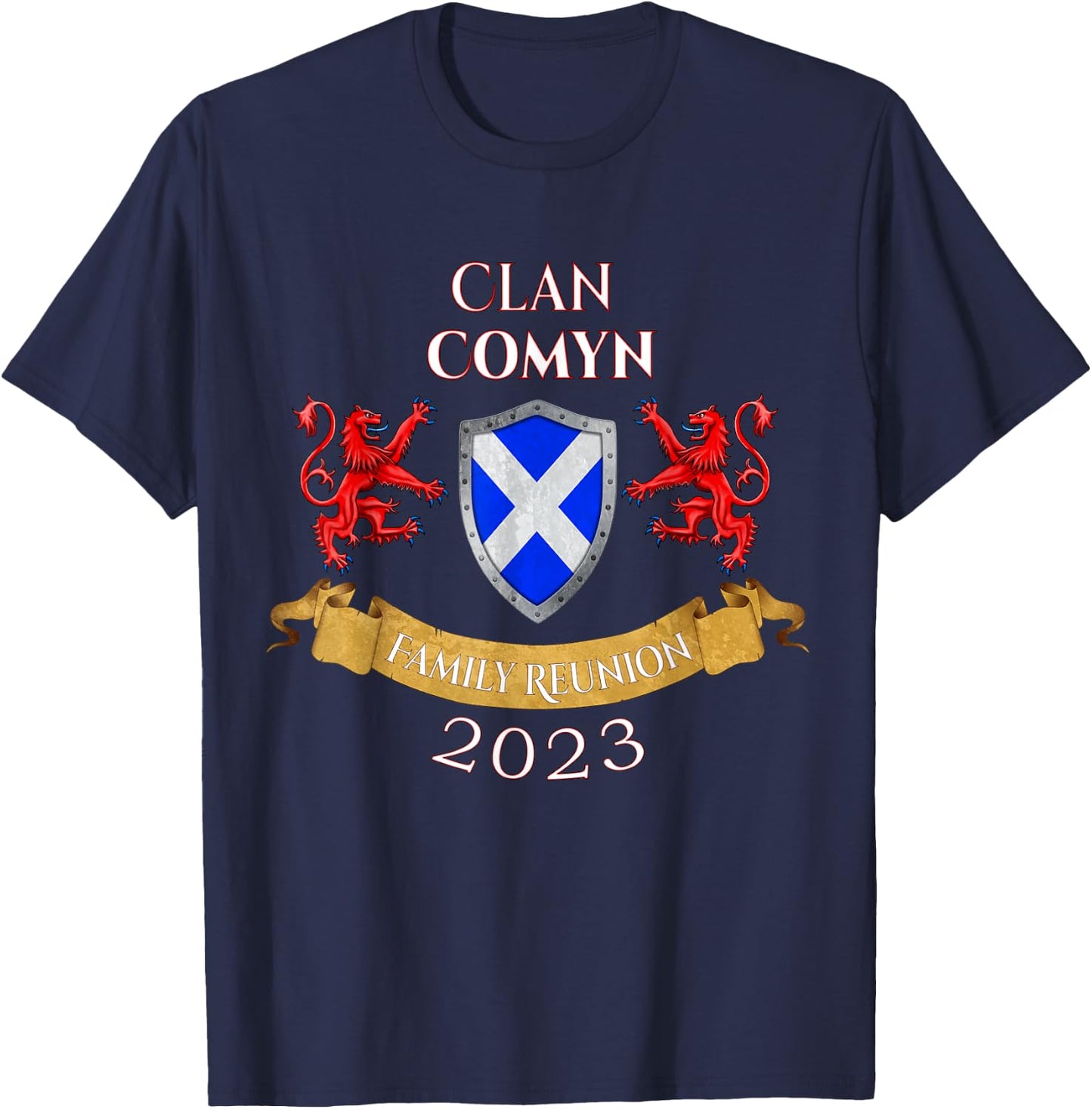 Comyn Family Reunion 2023 Scottish Clan T-Shirt - T-Shirt | Navy