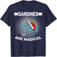 Sardine Anchy, Fish Food Can Fish Kitchen Ocean T-Shirt - T-Shirt | Navy