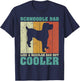 Vintage Retro Schnoodle Dad Like A Regular Dad Father's Day T-Shirt - T-Shirt | Navy