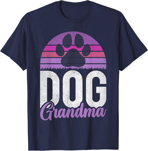 Dog Grandma Men Women T-Shirt - T-Shirt | Navy
