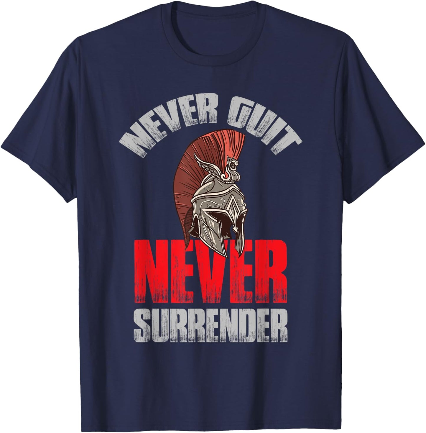 Spartan Helmet Ancient Greece Warrior Gladiator T-Shirt - T-Shirt | Navy