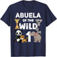 Abuela of the Wild One Zoo 1st Birthday Party Safari Jungle T-Shirt - T-Shirt | Navy