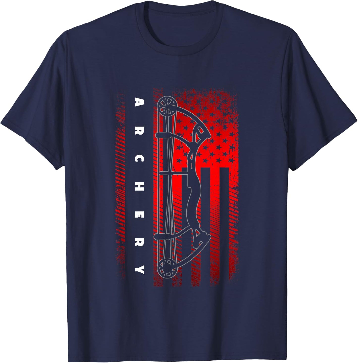 American Flag Archery T-Shirt - T-Shirt | Navy