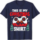 This is My Christmas Pajama Video Game Gamer Boys Teens T-Shirt - T-Shirt | Navy