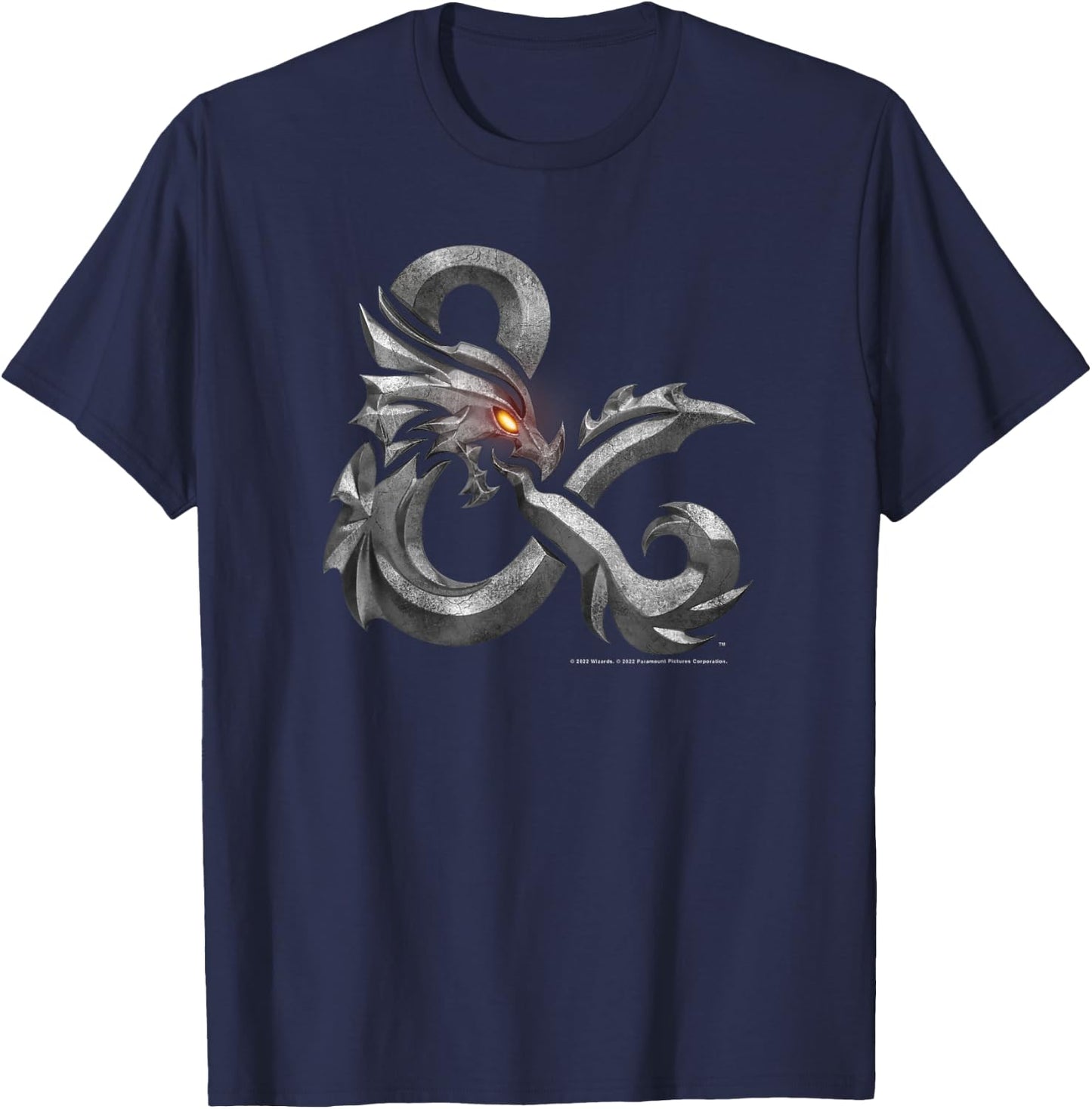 Dungeons & Dragons: Honor Among Thieves Ampersand Logo Small T-Shirt - T-Shirt | Navy