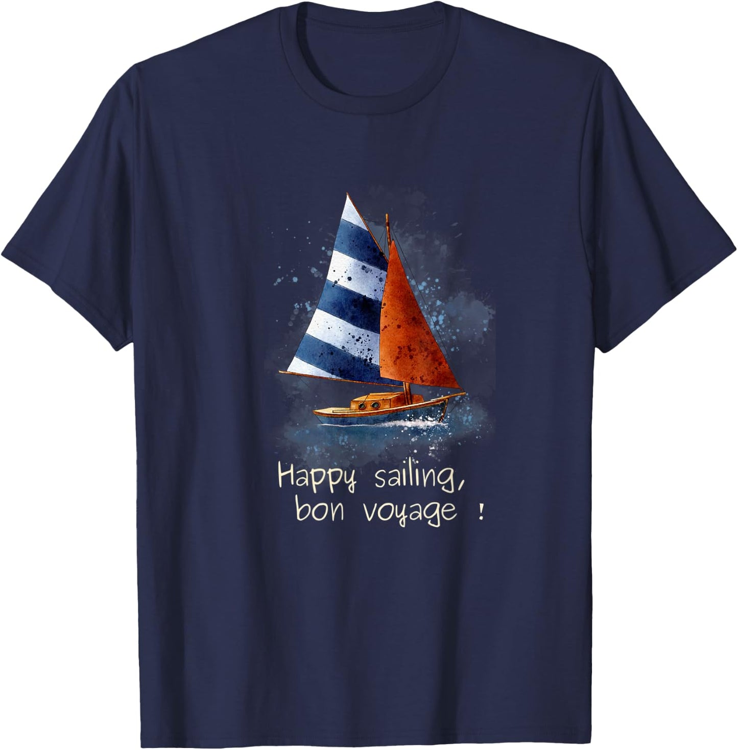 Happy sailing T-Shirt - T-Shirt | Navy