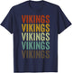 Vikings Retro T-Shirt - T-Shirt | Navy