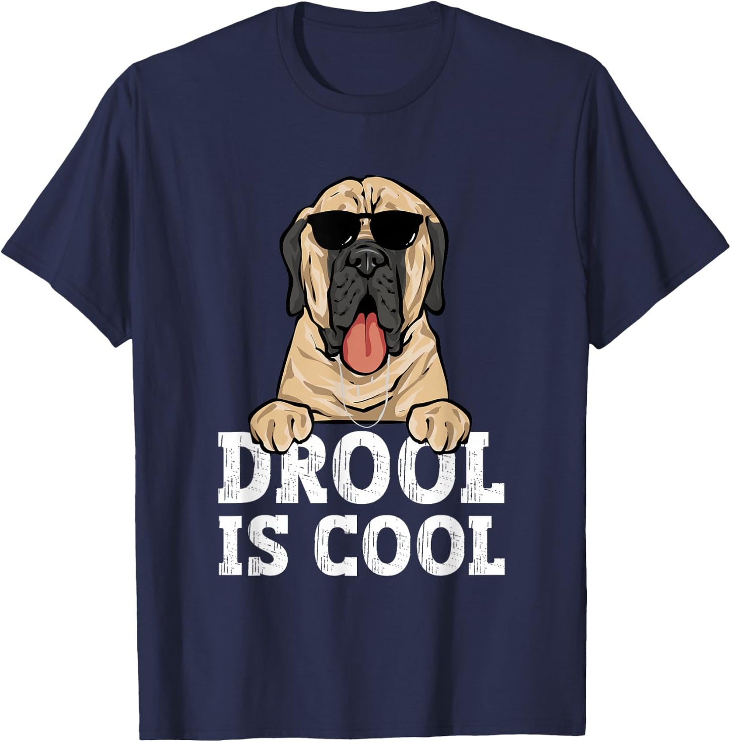 Mastiff Old English Mastiff Dog T-Shirt - T-Shirt | Navy