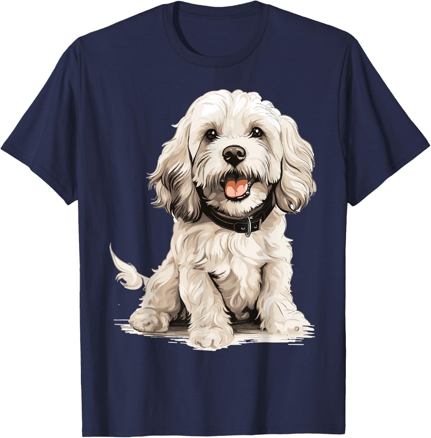 Cockapoo Dog Breed Pet Cute Graphic T-Shirt - T-Shirt | Navy