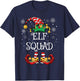 Elf Squad Christmas Family Matching Christmas T-Shirt - T-Shirt | Navy