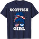 Scottish Girl Scotland Roots T-Shirt - T-Shirt | Navy