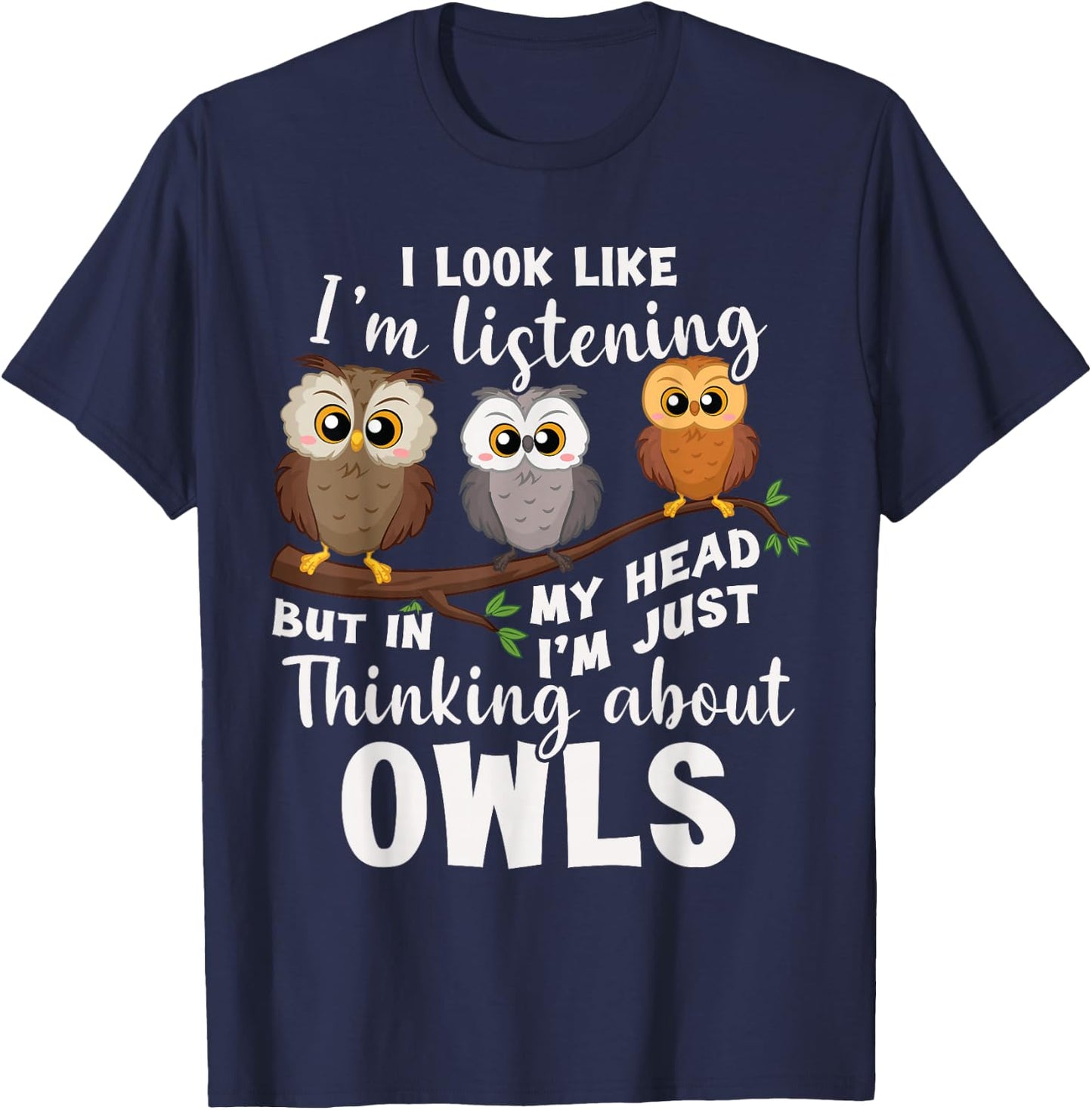 Cute Owl Costume For Kids | Owl T-Shirt - T-Shirt | Navy