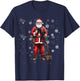 Santa Photographer Funny Holiday Christmas Pajama T-Shirt - T-Shirt | Navy