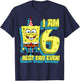 Mademark x SpongeBob SquarePants - SpongeBob SquarePants Birthday I am 6 Best Day Ever T-Shirt - T-Shirt | Navy