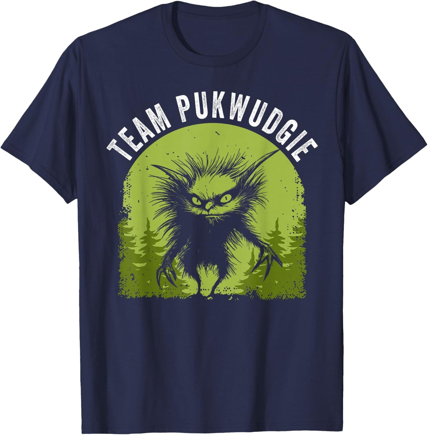 Pukwudgie Cryptid Folklore Myths Cryptozoologist T-Shirt - T-Shirt | Navy